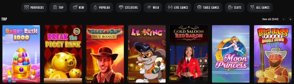 Wildsino Game Portfolio